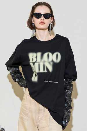 メゾンスペシャル/MAISON SPECIALのBlur Print Long Tee/ブラープリントロンTEE(110100/110103)