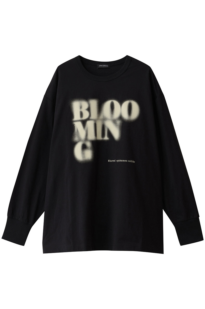 メゾンスペシャル/MAISON SPECIALのBlur Print Long Tee/ブラープリントロンTEE(BLK(ブラック)/21252415812)
