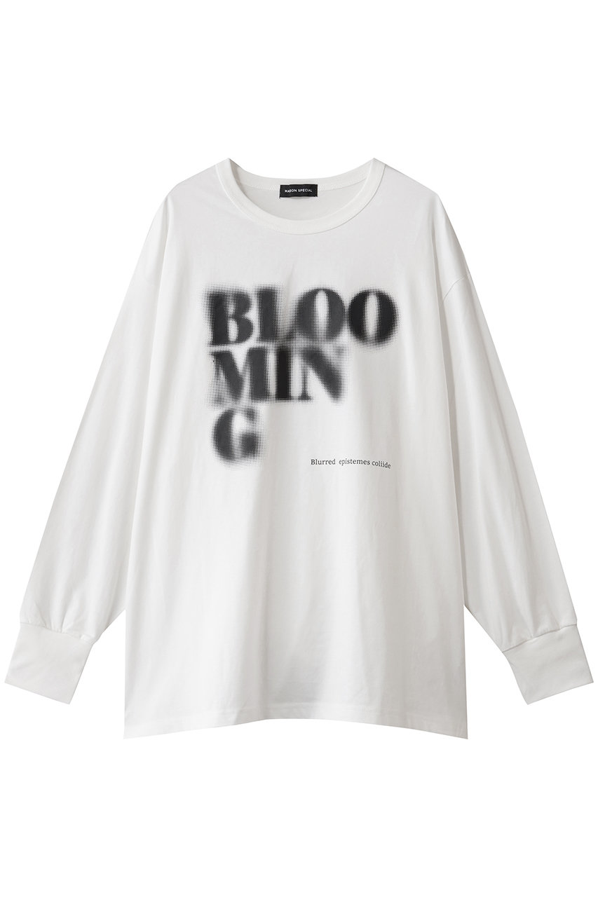 メゾンスペシャル/MAISON SPECIALのBlur Print Long Tee/ブラープリントロンTEE(WHT(ホワイト)/21252415812)