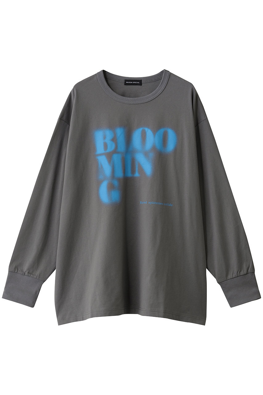 メゾンスペシャル/MAISON SPECIALのBlur Print Long Tee/ブラープリントロンTEE(GRY(グレー)/21252415812)