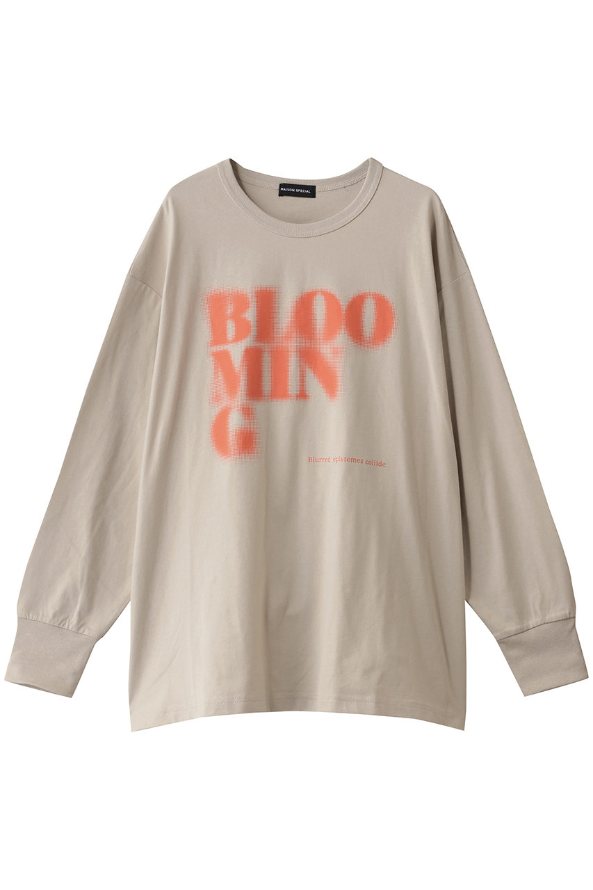 メゾンスペシャル/MAISON SPECIALのBlur Print Long Tee/ブラープリントロンTEE(BGE(ベージュ)/21252415812)