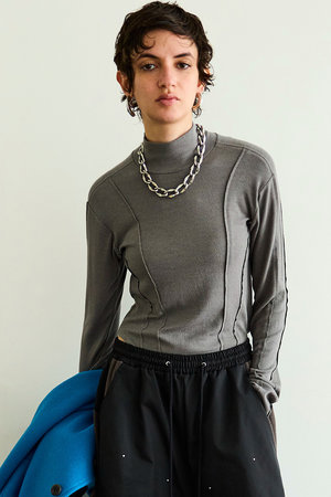 メゾンスペシャル/MAISON SPECIALのAngel Wool Turtleneck Tops/エンジェルウールタートルネックカットソー(110100/110103)