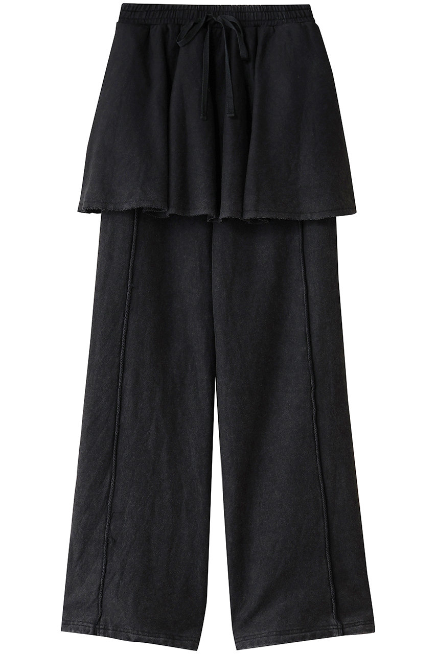 メゾンスペシャル/MAISON SPECIALのFlared Skirt Layered Sweatpants/フレアスカートレイヤースウェットパンツ(C.GRY(チャコールグレー)/21252465214)