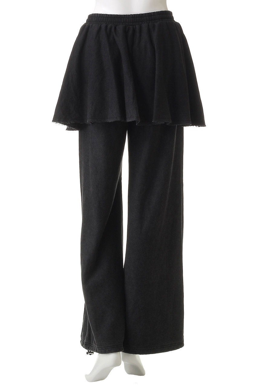 MAISON SPECIAL(メゾンスペシャル)｜Flared Skirt Layered Sweatpants
