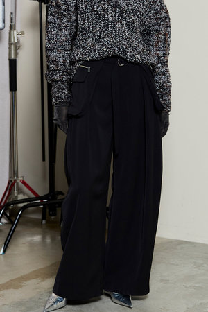 メゾンスペシャル/MAISON SPECIALのPocket Belt Double Cross Pants/ポケットベルトダブルクロスパンツ(110600/110601)