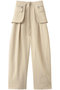 Pocket Belt Double Cross Pants/ポケットベルトダブルクロスパンツ メゾンスペシャル/MAISON SPECIAL YEL(イエロー)