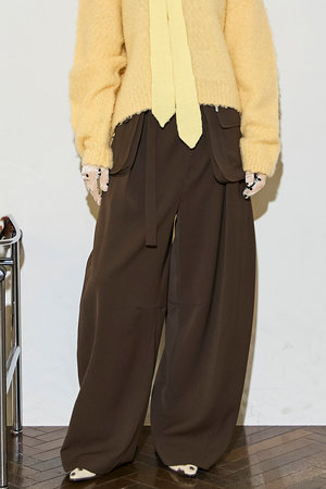 メゾンスペシャル/MAISON SPECIALのPocket Belt Double Cross Pants/ポケットベルトダブルクロスパンツ(110600/110601)