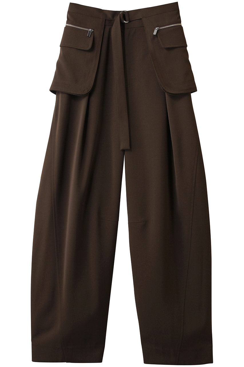 メゾンスペシャル/MAISON SPECIALのPocket Belt Double Cross Pants/ポケットベルトダブルクロスパンツ(MOC(モカ)/21252465313)