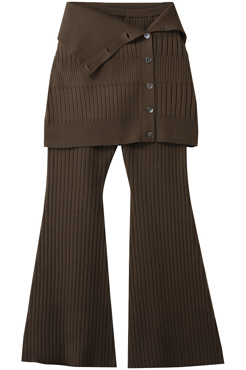 メゾンスペシャル/MAISON SPECIALのKnit Skirt and Pants Set/ニットスカートパンツセット(KHK(カーキ)/21252465314)