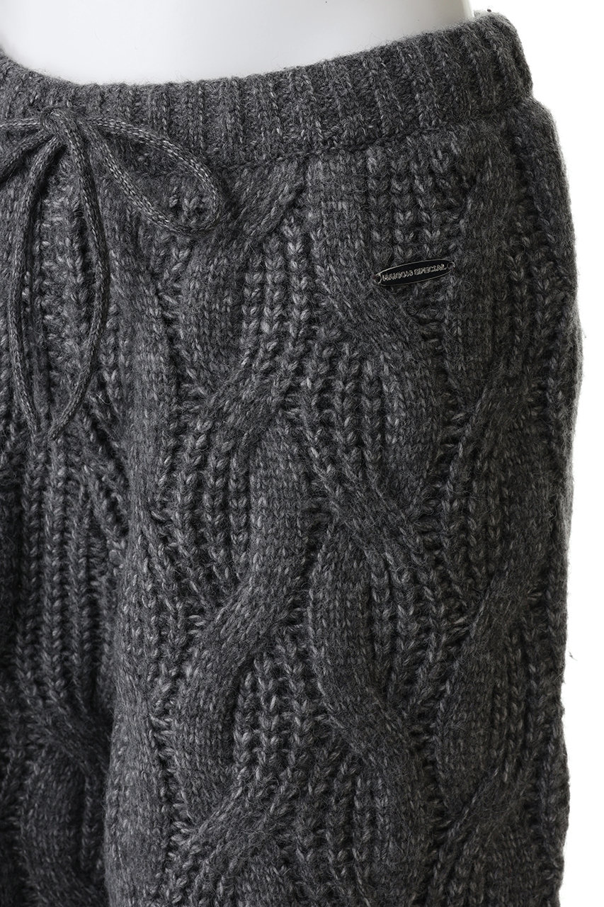MAISON SPECIAL(メゾンスペシャル)｜Cable Knit Shorts/ケーブルニット