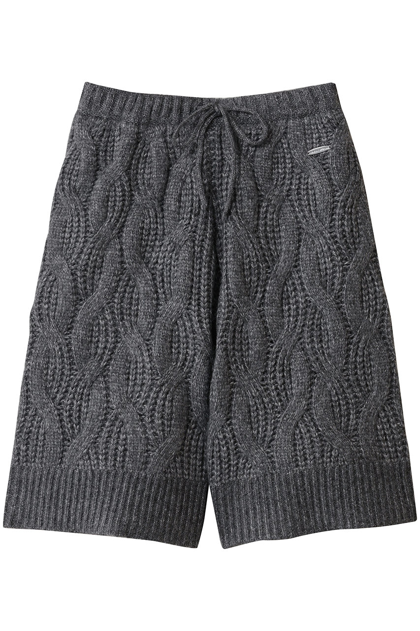メゾンスペシャル/MAISON SPECIALのCable Knit Shorts/ケーブルニットハーフパンツ(GRY(グレー)/21252465705)