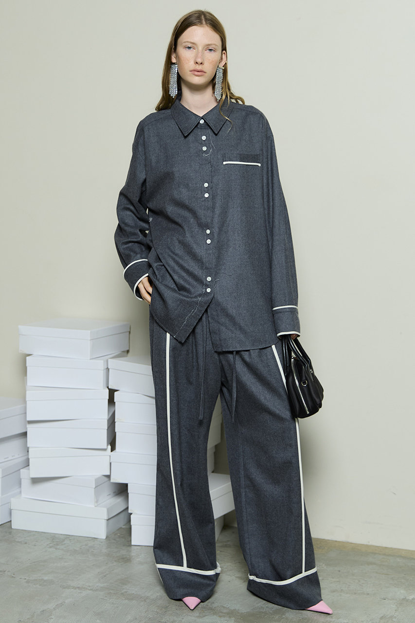 なす　メゾンスペシャル　パンツ MAISON SPECIAL パンツ Vegan Leather Easy Pants/ヴィーガンレザー