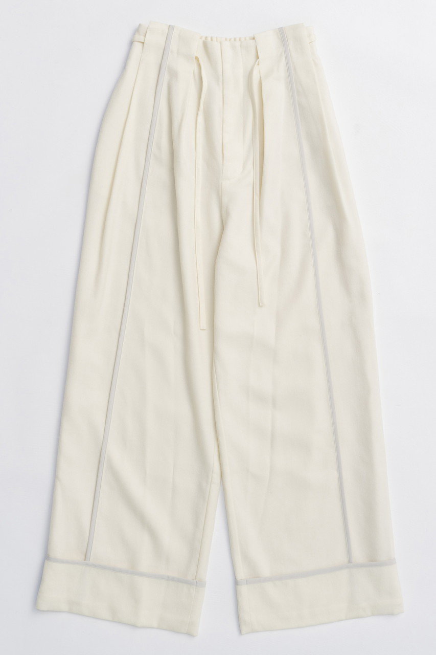 MAISON SPECIAL Saxony Pants/サキソニーパンツ (O.WHT(オフホワイト), 36) メゾンスペシャル ELLE SHOP