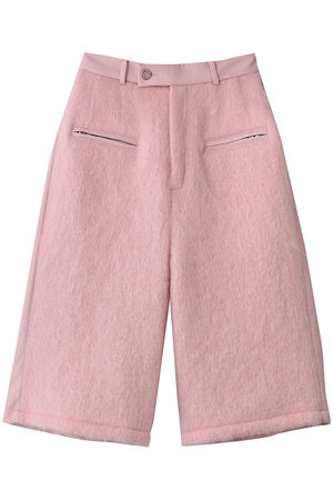 メゾンスペシャル/MAISON SPECIALのLeather And Fur Combination Shorts/レザーファーハーフパンツ(110600/110603)