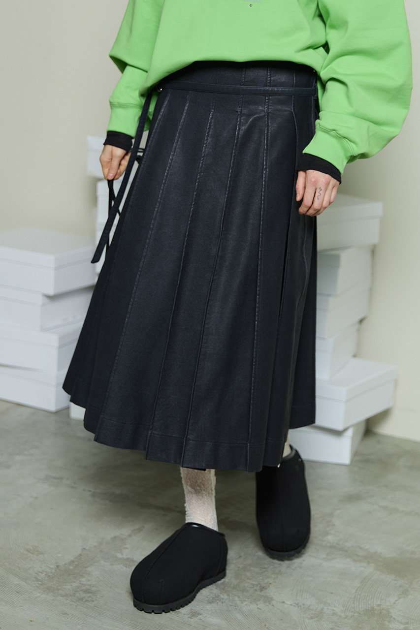 MAISON SPECIAL(メゾンスペシャル)｜faux Leather Midi-length Skirt