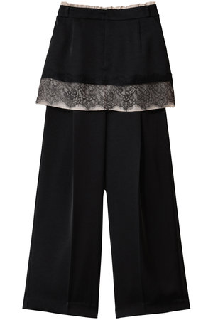 メゾンスペシャル/MAISON SPECIALのSatin Skirt Pants/サテンスカートパンツ(110600/110601)