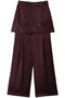 Satin Skirt Pants/サテンスカートパンツ メゾンスペシャル/MAISON SPECIAL BRD(ボルドー)
