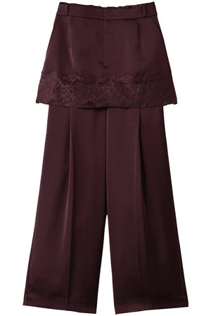 メゾンスペシャル/MAISON SPECIALのSatin Skirt Pants/サテンスカートパンツ(110600/110601)