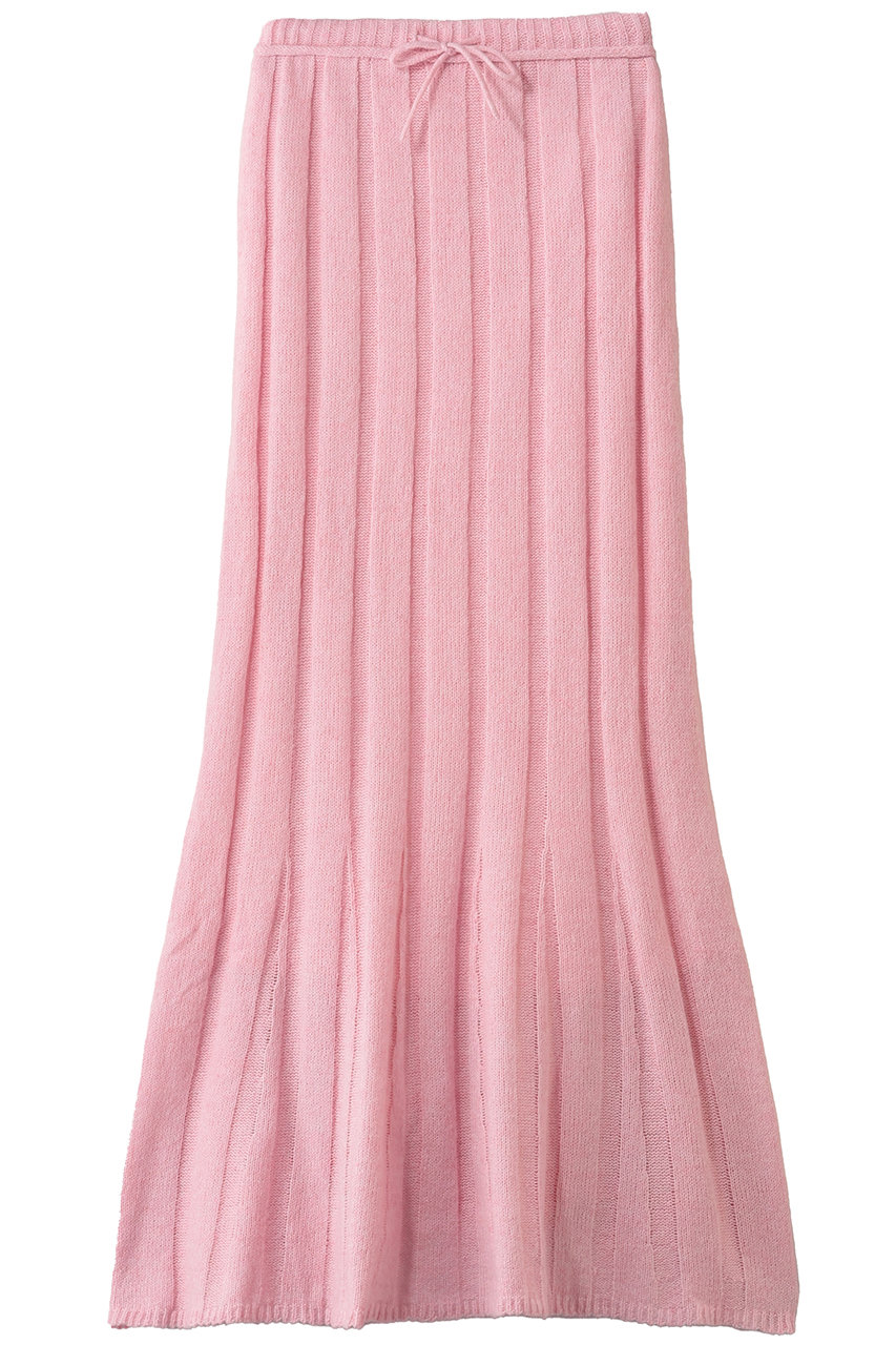 メゾンスペシャル/MAISON SPECIALのRandom Rib Knit Flared Skirt/ランダムリブニットフレアスカート(PNK(ピンク)/21252515709)