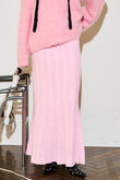 Random Rib Knit Flared Skirt/ランダムリブニットフレアスカート