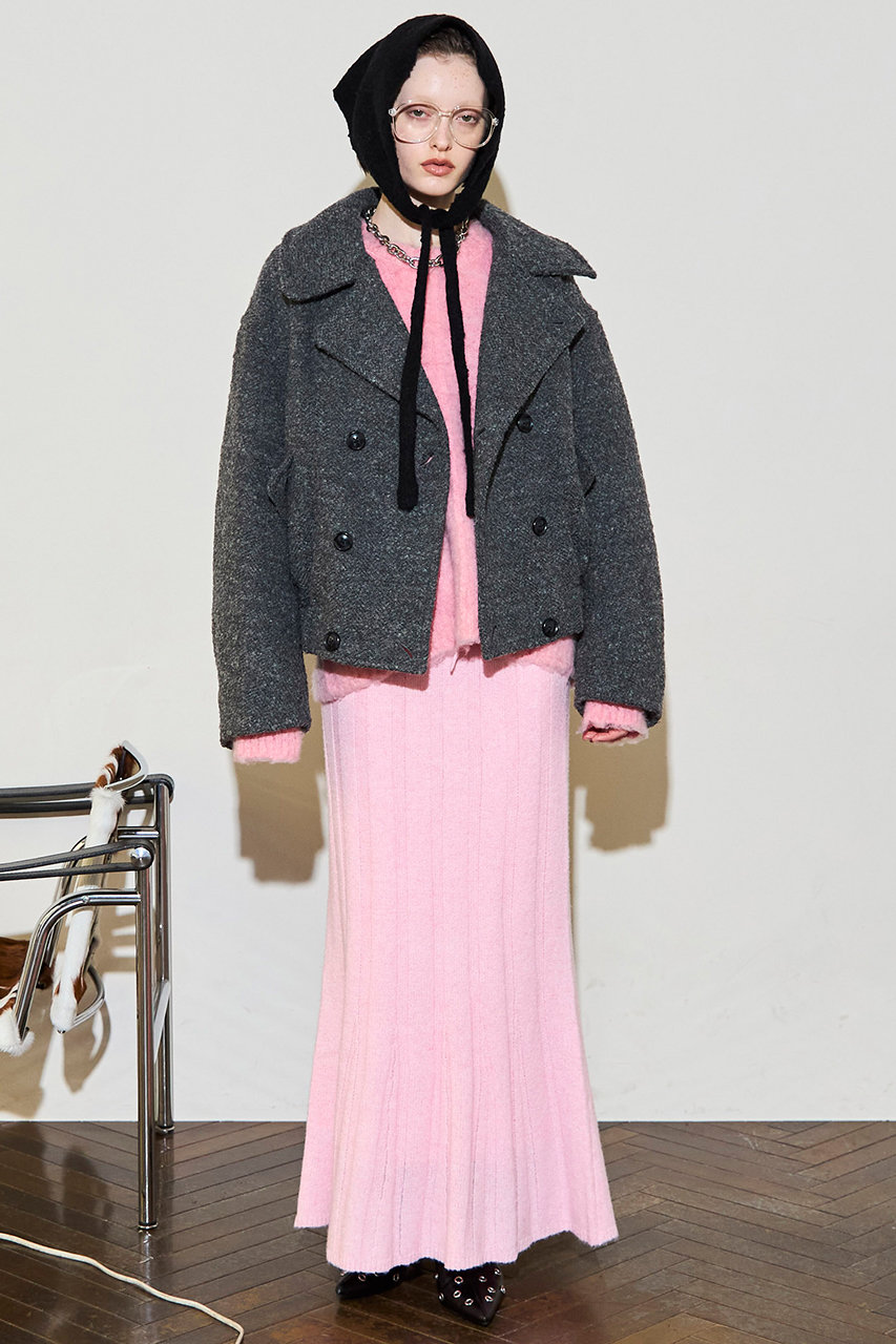 MAISON SPECIAL(メゾンスペシャル)｜Random Rib Knit Flared Skirt