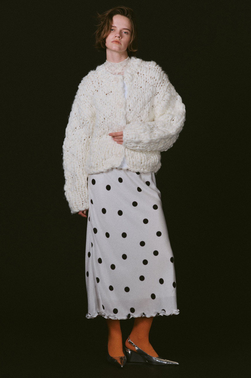 MAISON SPECIAL ドットスカート MAISON SPECIAL(メゾンスペシャル)｜Dot Frill Midi-length Skirt