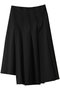 Asymmetry Tucked Midi Skirt/アシンメトリータックミモレスカート メゾンスペシャル/MAISON SPECIAL BLK(ブラック)