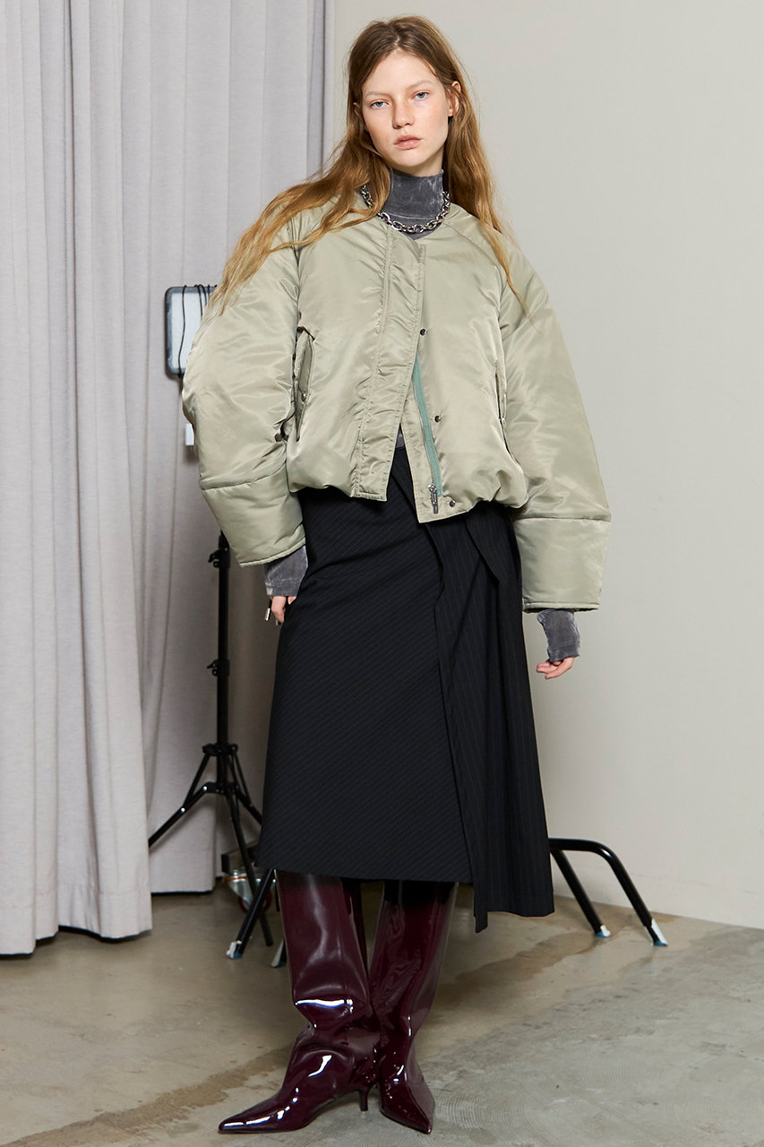 MAISON SPECIAL(メゾンスペシャル)｜Asymmetry Tucked Midi Skirt