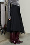 Asymmetry Tucked Midi Skirt/アシンメトリータックミモレスカート メゾンスペシャル/MAISON SPECIAL