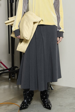 メゾンスペシャル/MAISON SPECIALの【予約販売】Asymmetry Tucked Midi Skirt/アシンメトリータックミモレスカート(110700/110703)