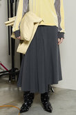 Asymmetry Tucked Midi Skirt/アシンメトリータックミモレスカート