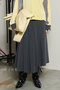 Asymmetry Tucked Midi Skirt/アシンメトリータックミモレスカート メゾンスペシャル/MAISON SPECIAL