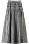 Metallic Flare Skirt/メタリックフレアスカート メゾンスペシャル/MAISON SPECIAL SLV(シルバー)