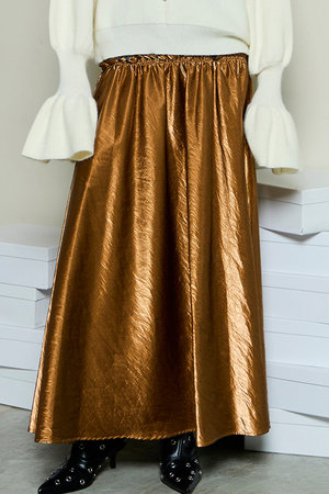 メゾンスペシャル/MAISON SPECIALのMetallic Flare Skirt/メタリックフレアスカート(110700/110703)