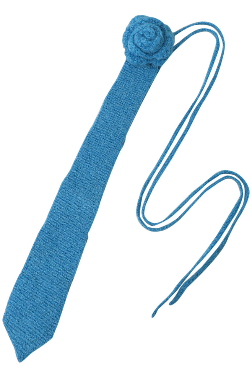 メゾンスペシャル/MAISON SPECIALのFlower Knit Tie/フラワーニットタイ(BLU(ブルー)/21252665201)