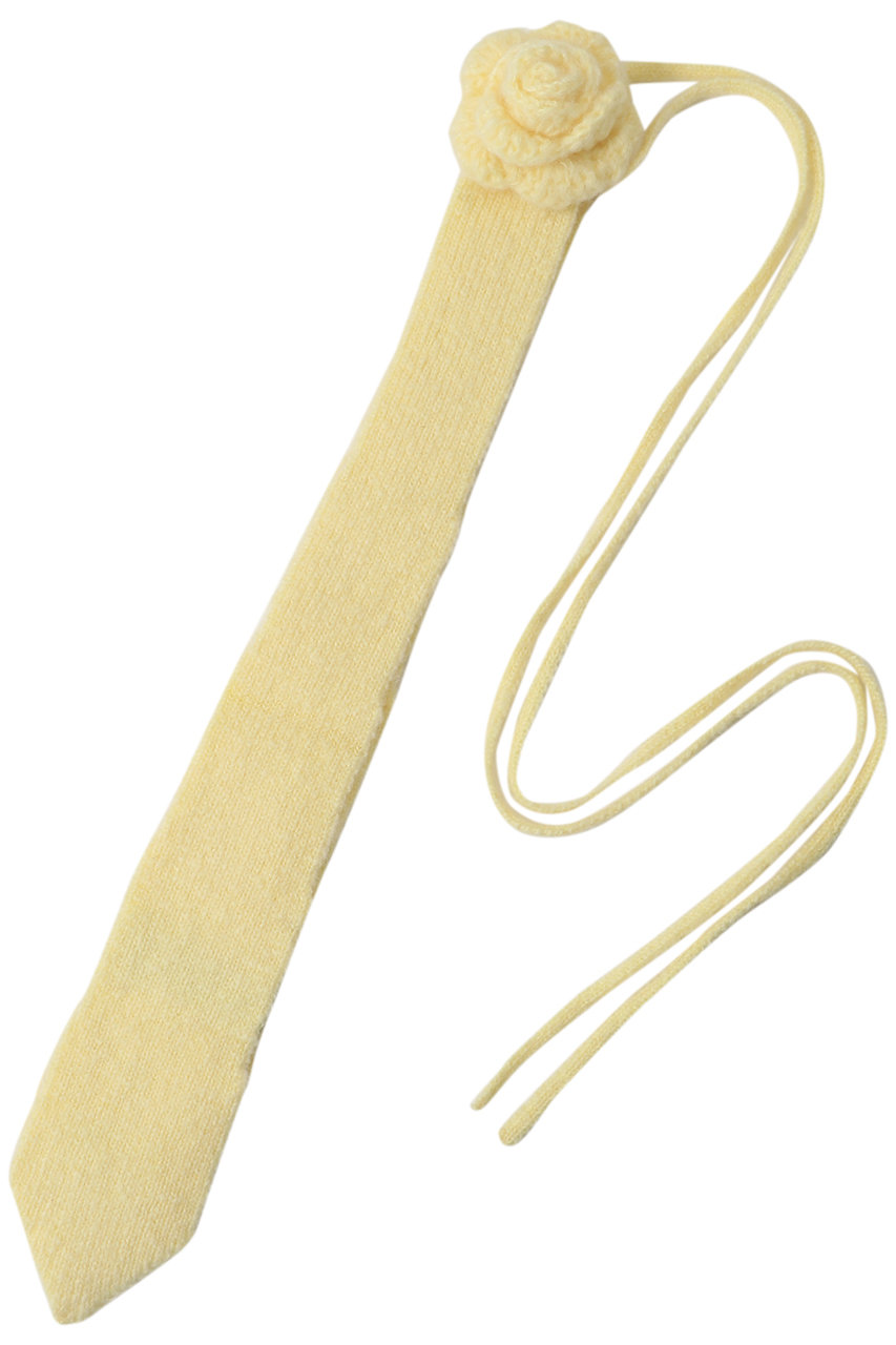 メゾンスペシャル/MAISON SPECIALのFlower Knit Tie/フラワーニットタイ(YEL(イエロー)/21252665201)