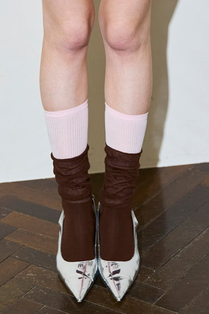 メゾンスペシャル/MAISON SPECIALのLayered Socks/レイヤードソックス(140700/140701)