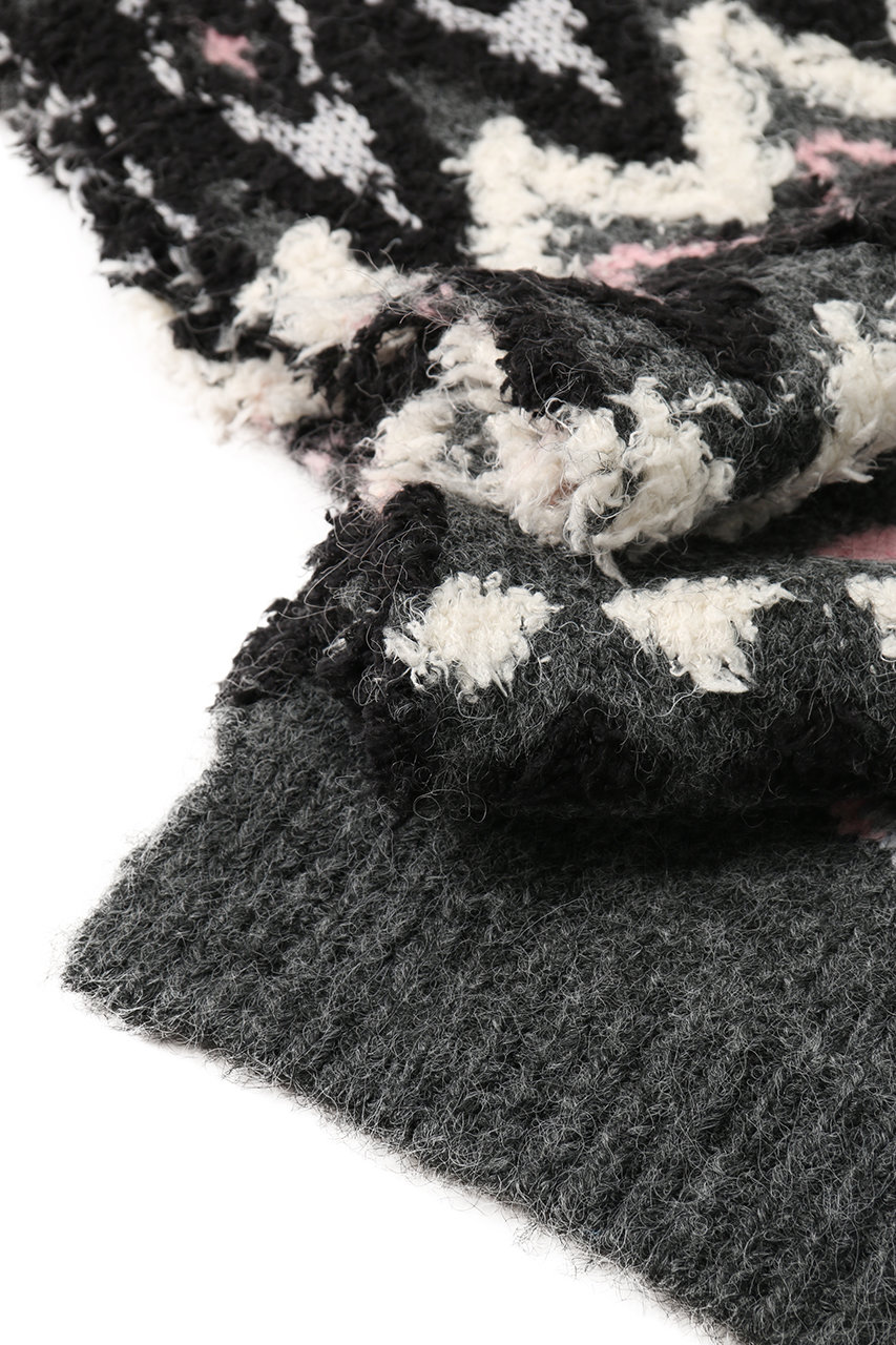MAISON SPECIAL(メゾンスペシャル)｜Mokemoke Argyle Muffler/モケモケ