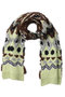 Mokemoke Argyle Muffler/モケモケアーガイルマフラー メゾンスペシャル/MAISON SPECIAL GRN(グリーン)