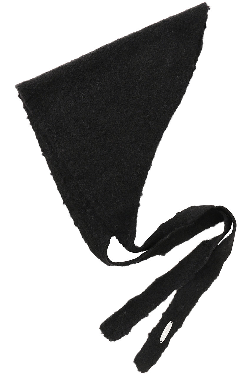 メゾンスペシャル/MAISON SPECIALのSlub Knit Babushka/スラブニットバブーシュカ(BLK(ブラック)/21252665702)