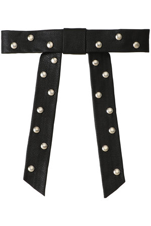 メゾンスペシャル/MAISON SPECIALのLeather Ribbon barrette/レザーバレッタ(140300/140303)