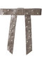Leather Ribbon barrette/レザーバレッタ メゾンスペシャル/MAISON SPECIAL SLV(シルバー)