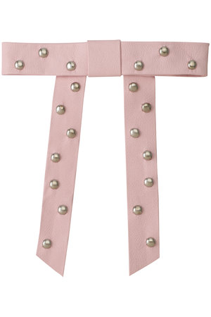 メゾンスペシャル/MAISON SPECIALのLeather Ribbon barrette/レザーバレッタ(140300/140303)
