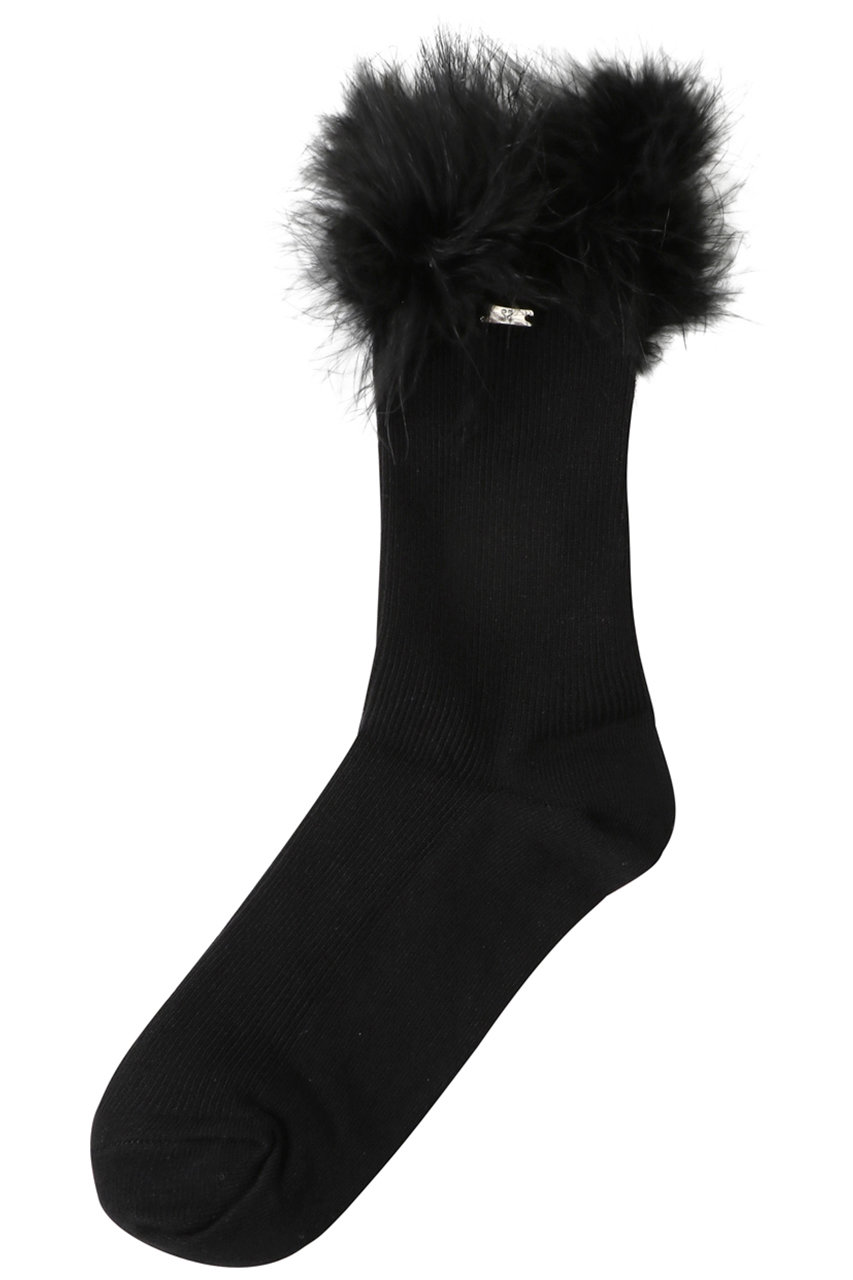 メゾンスペシャル/MAISON SPECIALのFeather Socks/フェザーソックス(BLK(ブラック)/21252666003)