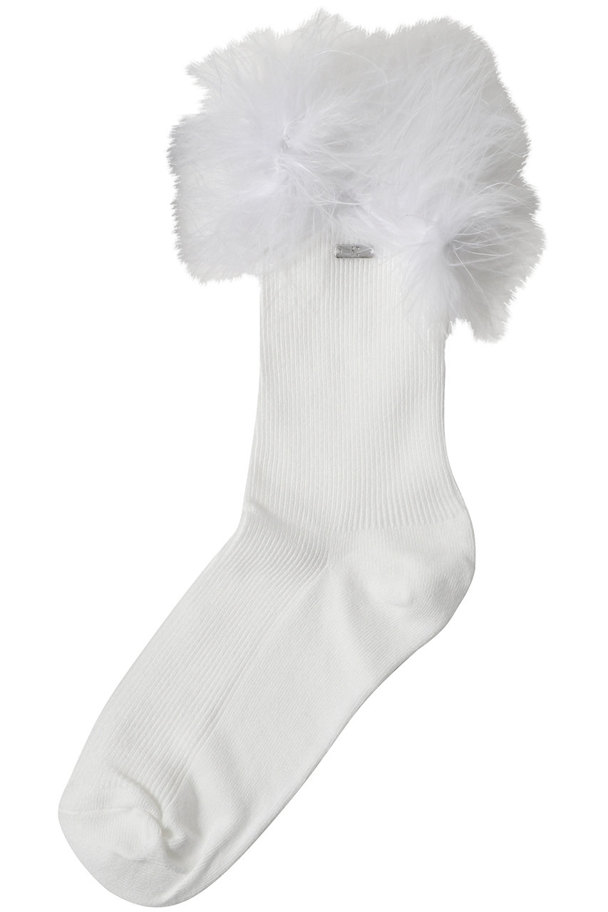 メゾンスペシャル/MAISON SPECIALのFeather Socks/フェザーソックス(WHT(ホワイト)/21252666003)