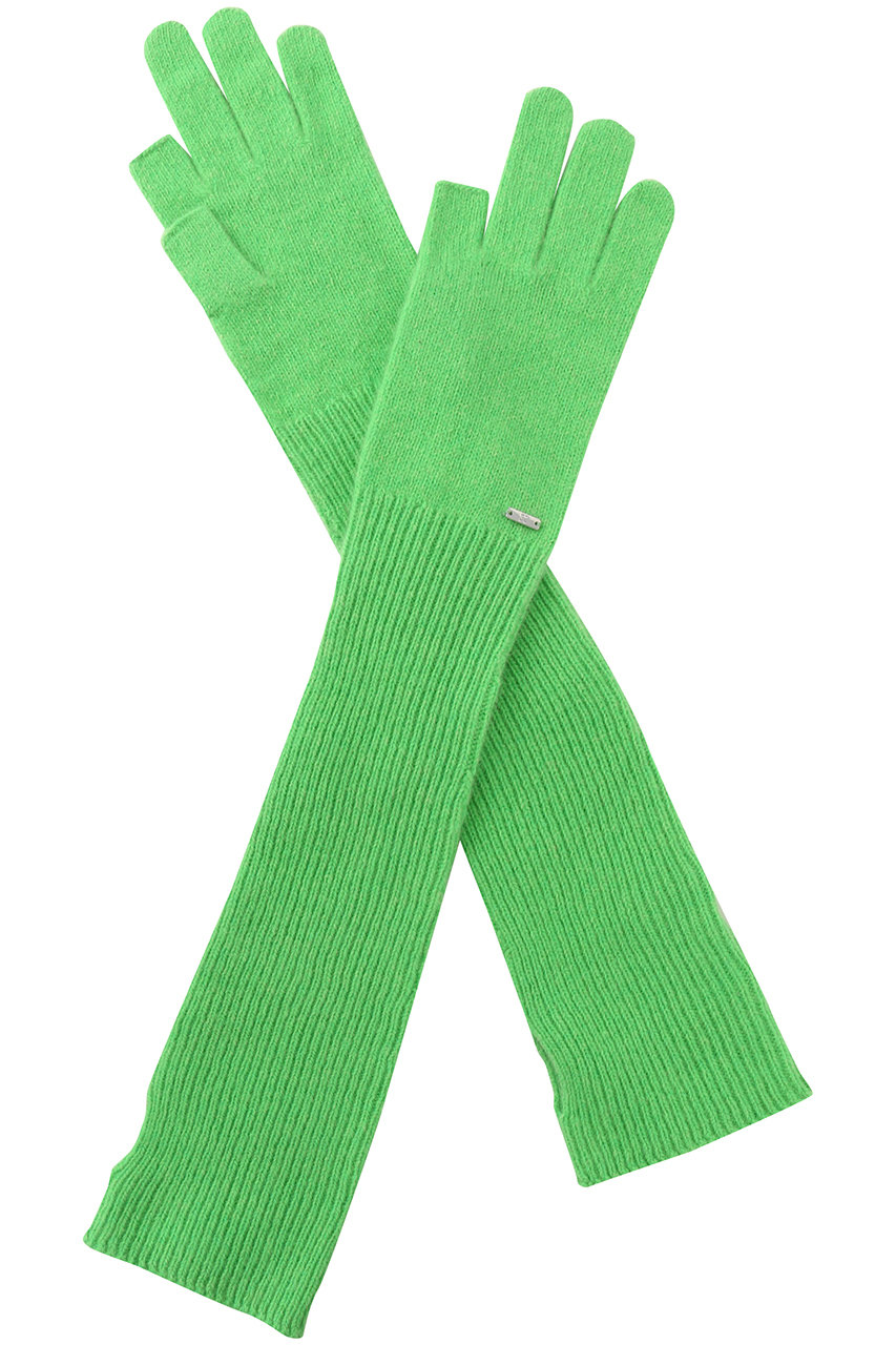 メゾンスペシャル/MAISON SPECIALのFox Blend Knit Gloves/フォックスブレンドニットグローブ(GRN(グリーン)/21252666004)
