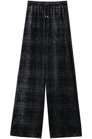 メゾンスペシャル/MAISON SPECIALのMulti Fabric Velour Easy Pants/マルチファブリックベロアイージーパンツ(110600/110601)
