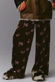 Multi Fabric Velour Easy Pants/マルチファブリックベロアイージーパンツ