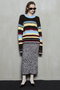 Multi-border Knit Top/マルチボーダーニットトップ メゾンスペシャル/MAISON SPECIAL