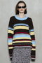 Multi-border Knit Top/マルチボーダーニットトップ メゾンスペシャル/MAISON SPECIAL
